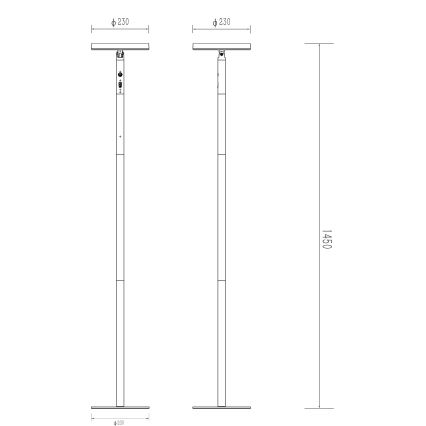 Globo - LED Solárna lampa LED/6W/3,7V IP54