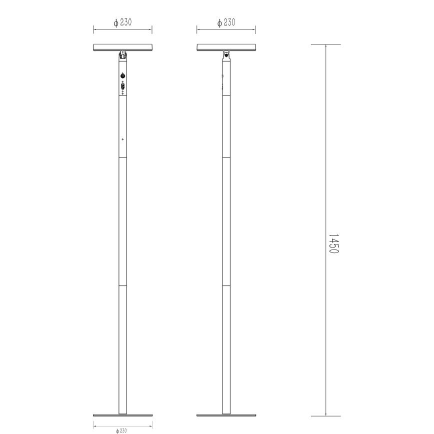 Globo - LED Solárna lampa LED/6W/3,7V IP54