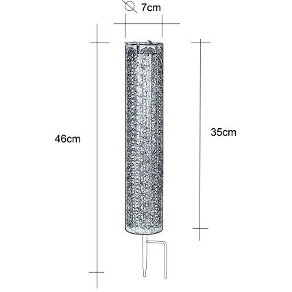 Globo - LED Solárne svietidlo LED/0,06W/3,2V 3000K IP44 300 mAh