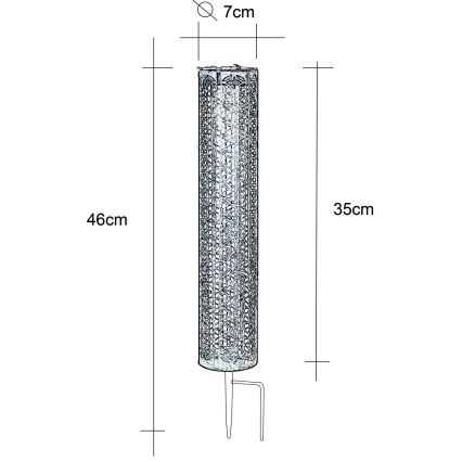 Globo - LED Solárne svietidlo LED/0,06W/3,2V 3000K IP44