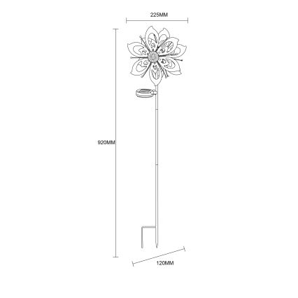Globo - LED Solárna dekorácia LED/0,06W/3,2V IP44