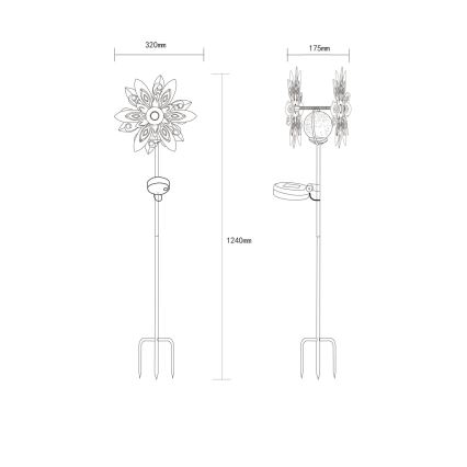 Globo - LED Solárna dekorácia LED/0,02W/3V IP44
