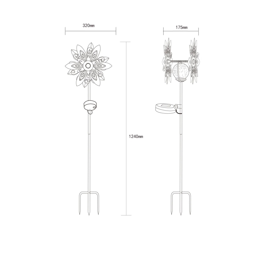 Globo - LED Solárna dekorácia LED/0,02W/3V IP44
