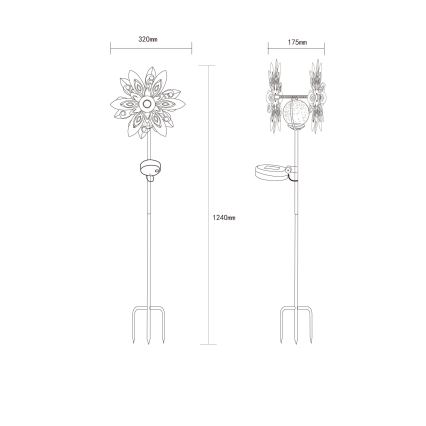 Globo - LED Solárna dekorácia LED/0,02W/3V IP44