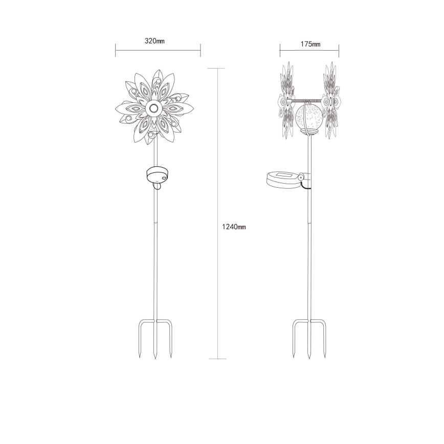Globo - LED Solárna dekorácia LED/0,02W/3V IP44