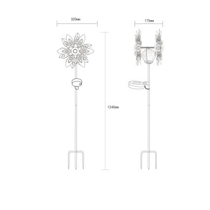 Globo - LED Solárna dekorácia LED/0,02W/3V IP44