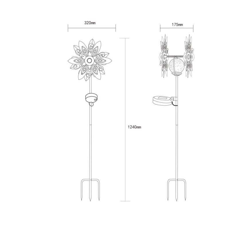 Globo - LED Solárna dekorácia LED/0,02W/3V IP44
