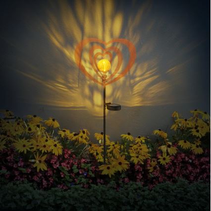 Globo - LED solárne svietidlo LED/3V IP44 300 mAh hrdzavé srdce