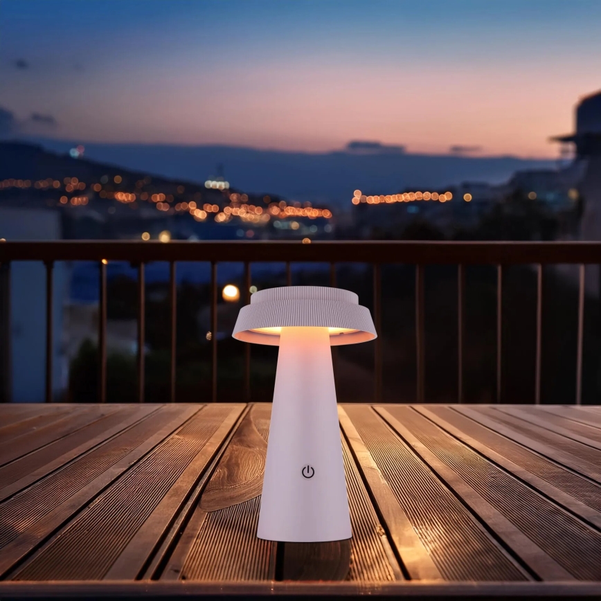 Globo - LED Stmievateľná solárna dotyková lampa LED/4W/3,7W IP54 ružová
