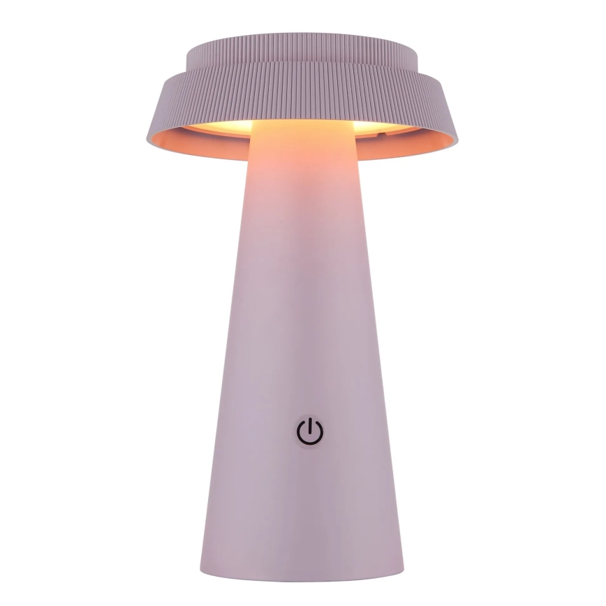 Globo - LED Stmievateľná solárna dotyková lampa LED/4W/3,7W IP54 ružová
