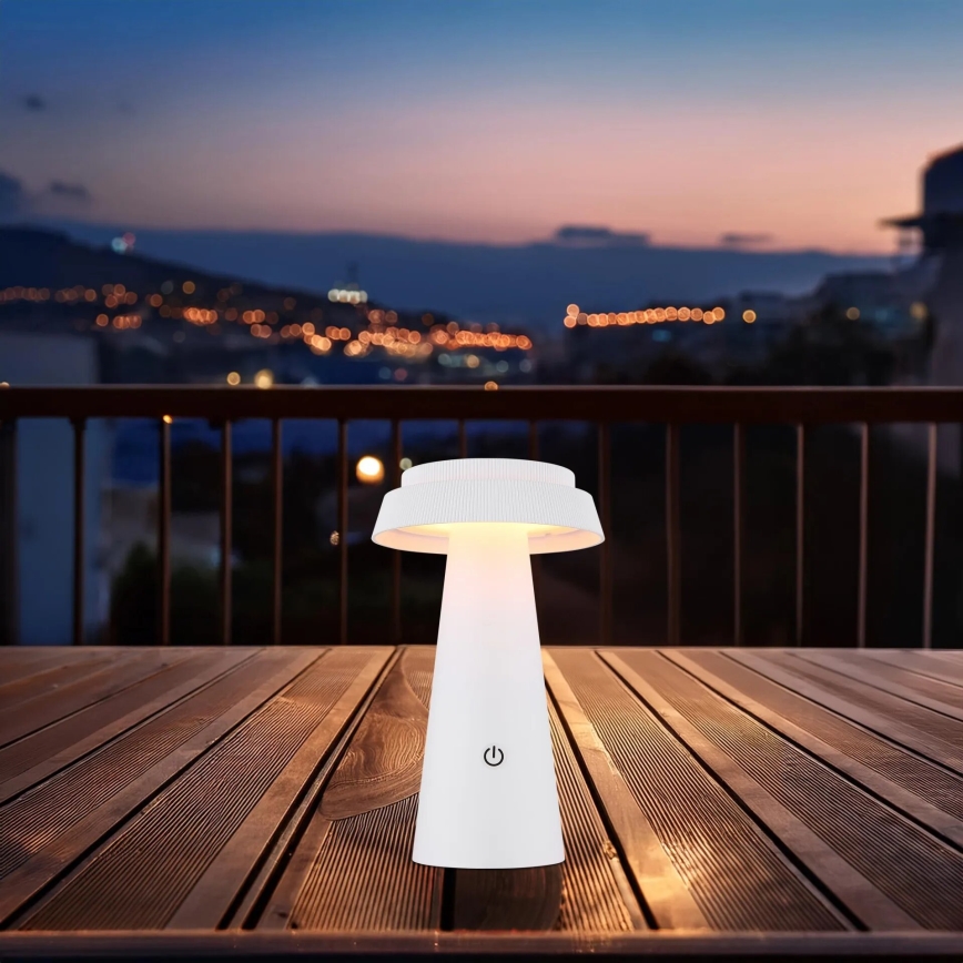 Globo - LED Stmievateľná solárna dotyková lampa LED/4W/3,7W IP54 biela