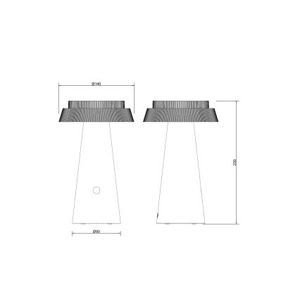 Globo - LED Stmievateľná solárna dotyková lampa LED/4W/3,7W IP54 biela