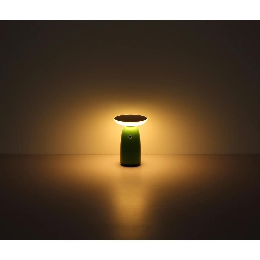 Globo - LED Stmievateľná solárna dotyková lampa LED/10W/3,7V IP54 zelená