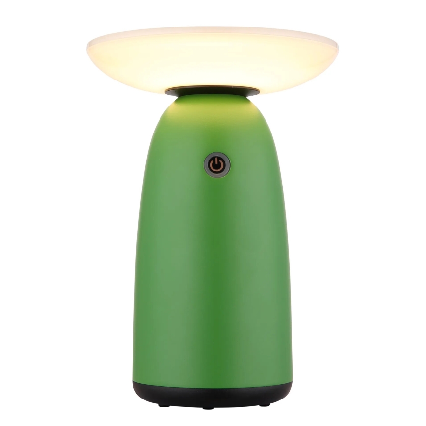 Globo - LED Stmievateľná solárna dotyková lampa LED/10W/3,7V IP54 zelená