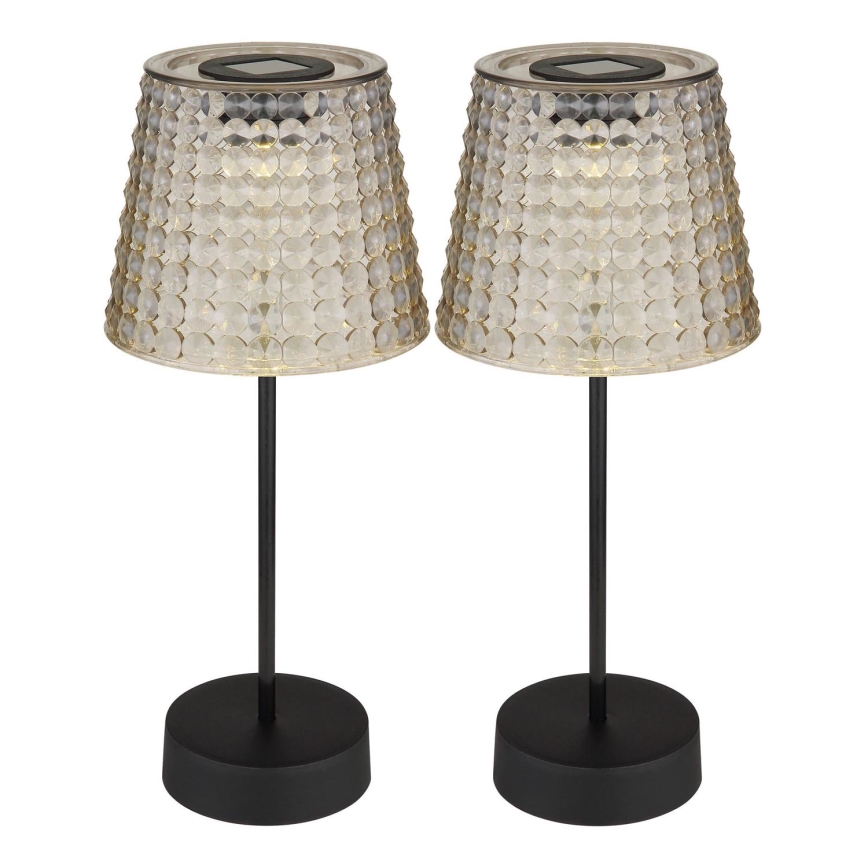 Globo 36634-2S - SADA 2x LED Solárne svietidlo SOLAR LED/0,06W/3V IP44 40 mAh šedá