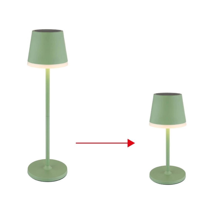 Globo - LED Solárne svietidlo LED/0,06W/3V 3000K IP44 zelená