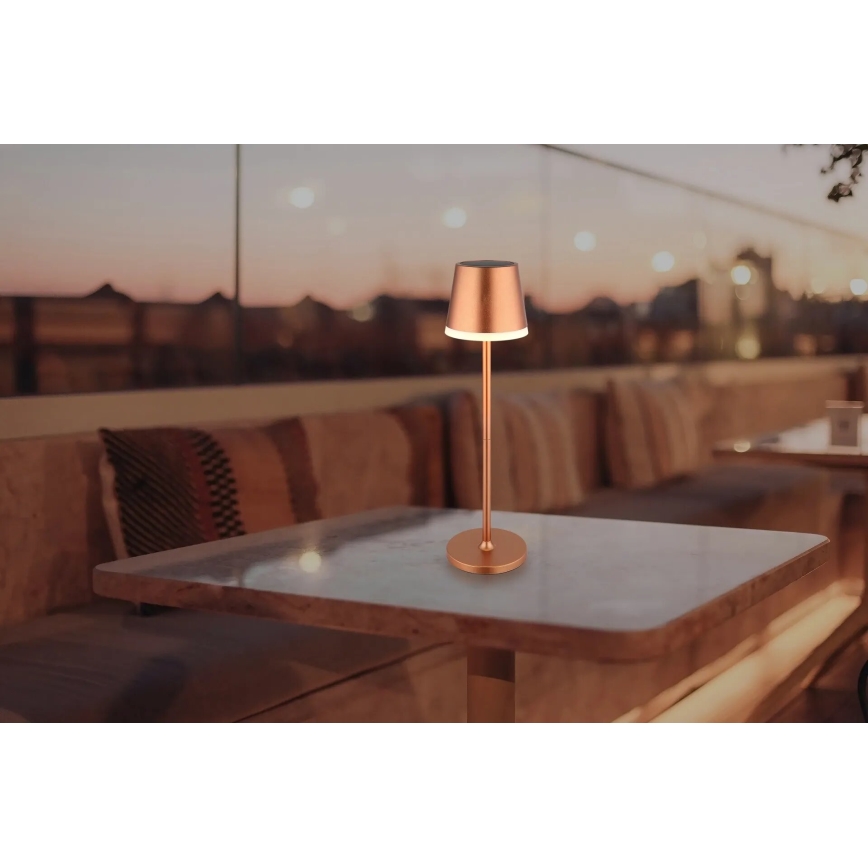 Globo - LED Solárne svietidlo LED/0,6W/3V 3000K IP44 medená