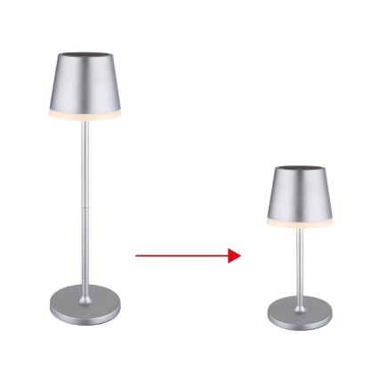 Globo - LED Solárne svietidlo LED/0,6W/3V 3000K IP44 matný chróm