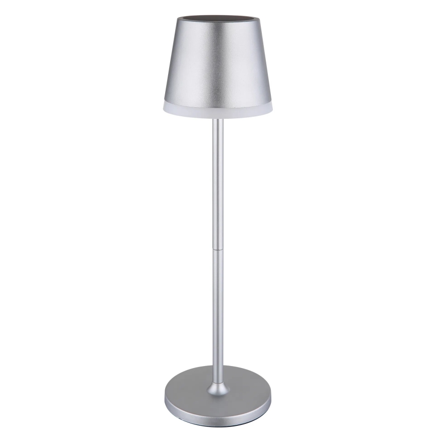 Globo - LED Solárne svietidlo LED/0,6W/3V 3000K IP44 matný chróm