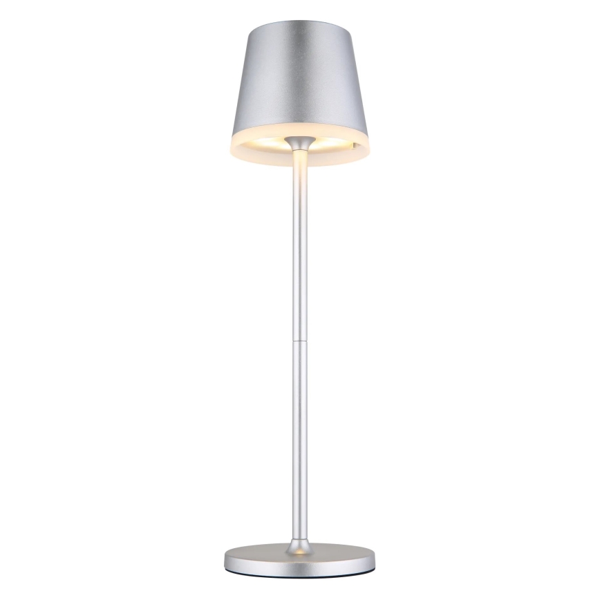 Globo - LED Solárne svietidlo LED/0,6W/3V 3000K IP44 matný chróm