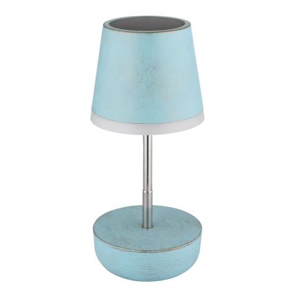 Globo - LED Solárna lampa 10xLED/0,06W/3V IP44 modrá