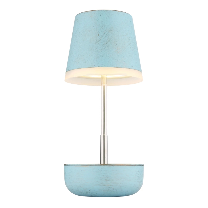 Globo - LED Solárna lampa 10xLED/0,06W/3V IP44 modrá
