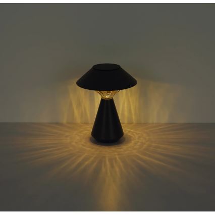 Globo - LED Solárna lampa 10xLED/0,06W/1,2V IP44 čierna