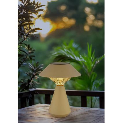 Globo - LED Solárna lampa 10xLED/0,06W/1,2V IP44 hnedá