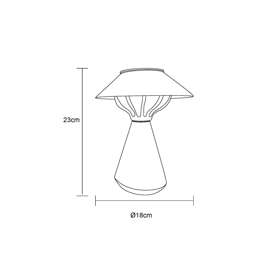 Globo - LED Solárna lampa 10xLED/0,06W/1,2V IP44 hnedá