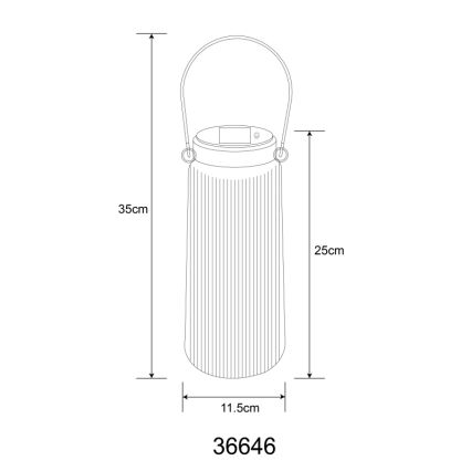 Globo - LED Solárne svietidlo 2xLED/0,5W/3V 3000K IP44