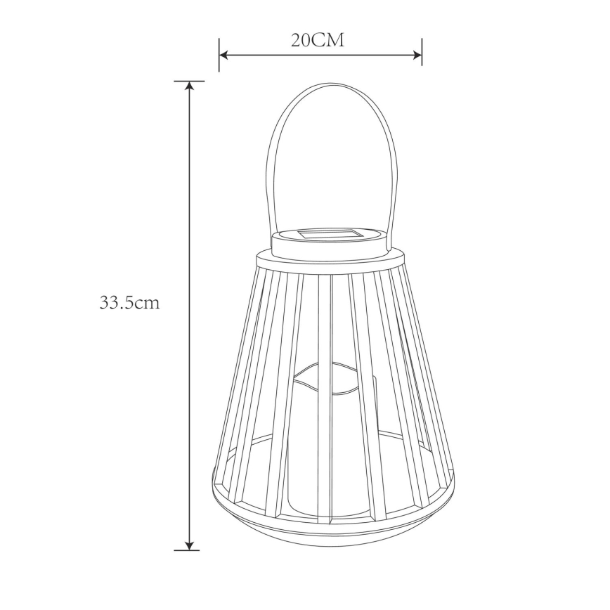 Globo - LED Solárne svietidlo LED/0,06W/3V 3200K IP44