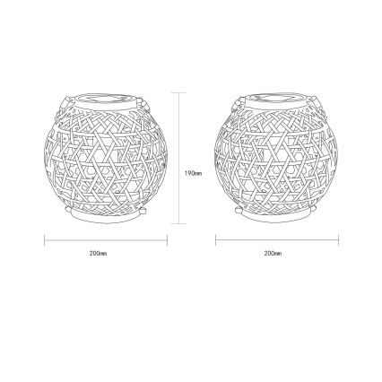 Globo - LED Solárne svietidlo LED/0,02W/3V IP44