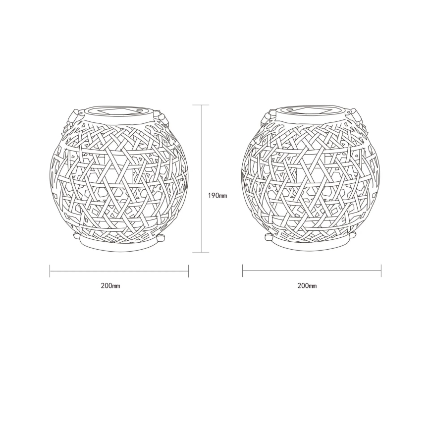 Globo - LED Solárne svietidlo LED/0,02W/3V IP44