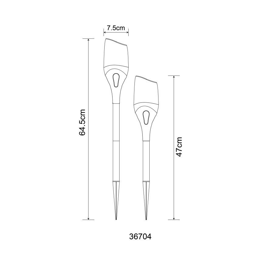 Globo - LED Solárne svietidlo LED/2,4W/3V 1600K IP44