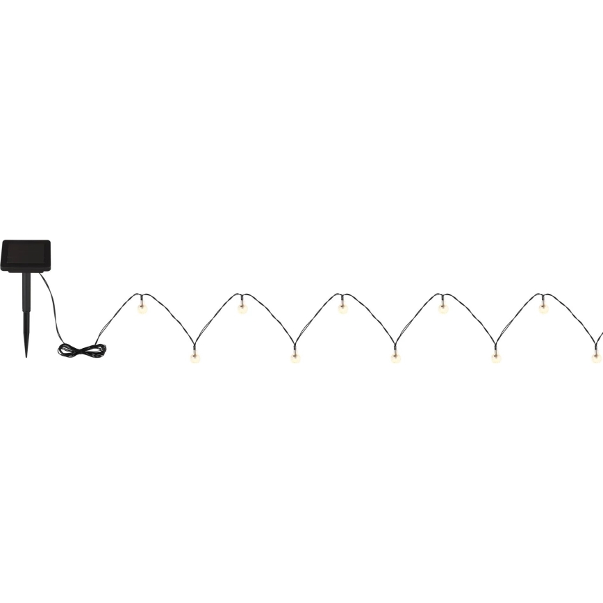 Globo - LED Solárna reťaz 20xLED/0,06W/3,2V 285 cm IP44 600 mAh