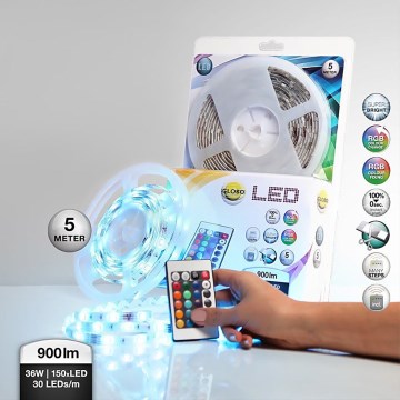 Globo 38990 - Kúpeľňový RGB LED pásik LED BAND 150xLED/0,16W IP44