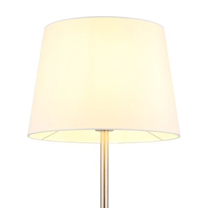 Globo - Stojacia lampa 1xE27/40W/230V biela/matný chróm