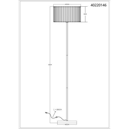 Globo - Stojacia lampa 1xE27/60W/230V