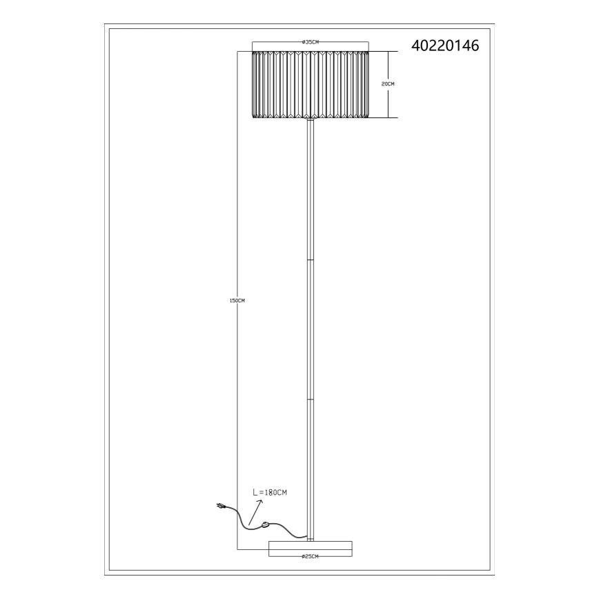 Globo - Stojacia lampa 1xE27/60W/230V