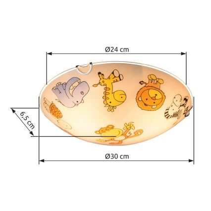 Globo - Detské stropné svietidlo 2xE27/60W/230V