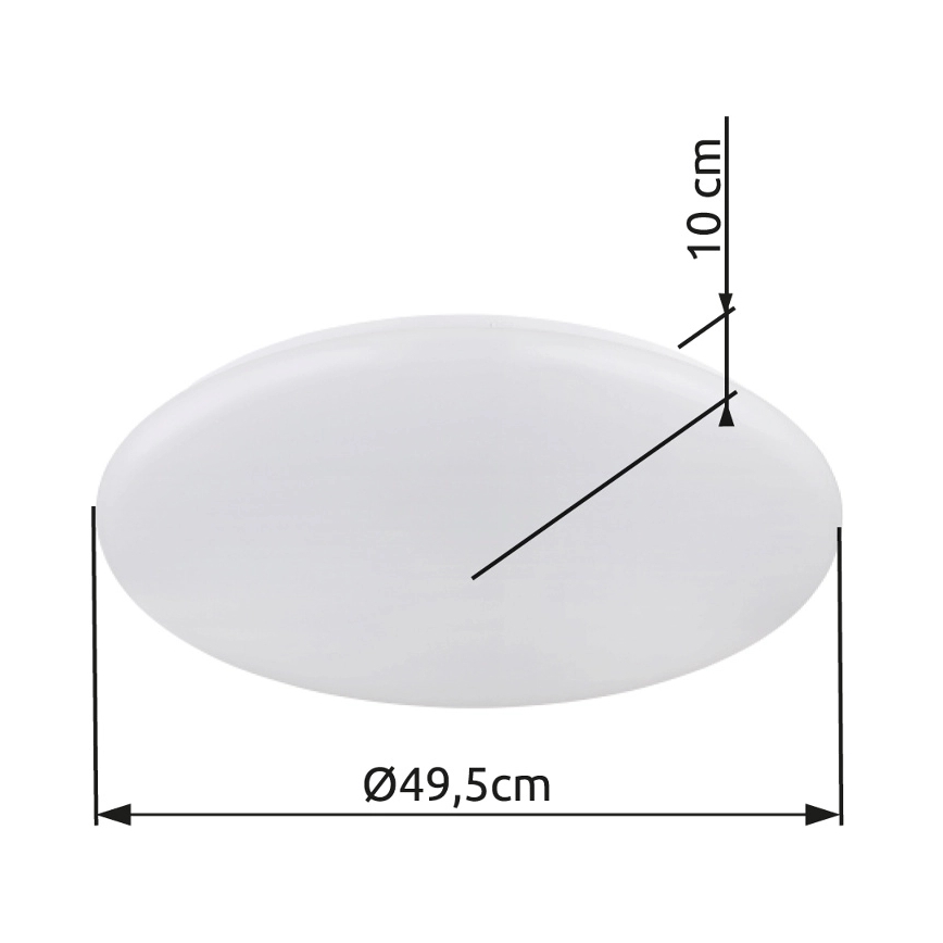 Globo - LED Stropné svietidlo LED/24W/230V pr. 49,5 cm biela