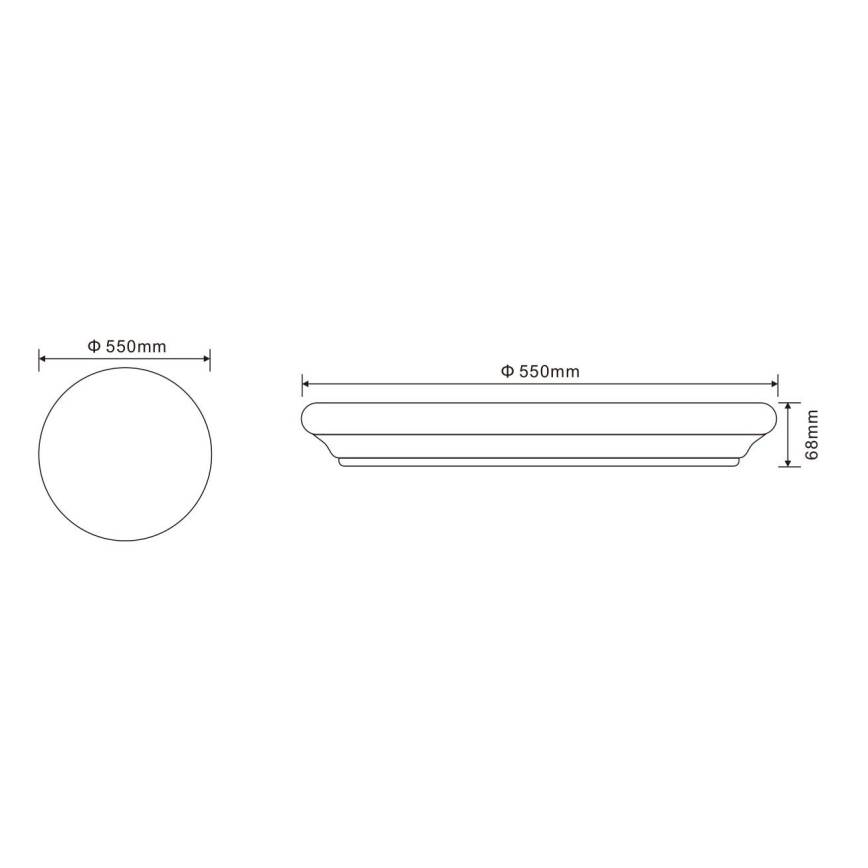 Globo - LED Stropné svietidlo s diaľkovým ovládačom LED/60W/230V