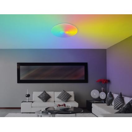 Globo - LED RGBW Stmievateľné stropné svietidlo LED/40W/230V 3000-6500K + diaľkové ovládanie