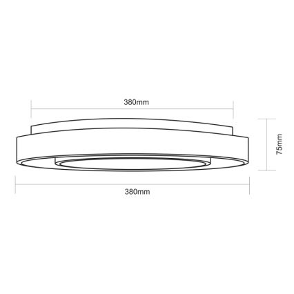 Globo - LED RGBW Stmievateľné stropné svietidlo LED/24W/230V 3000-6500K+ diaľkové ovládanie