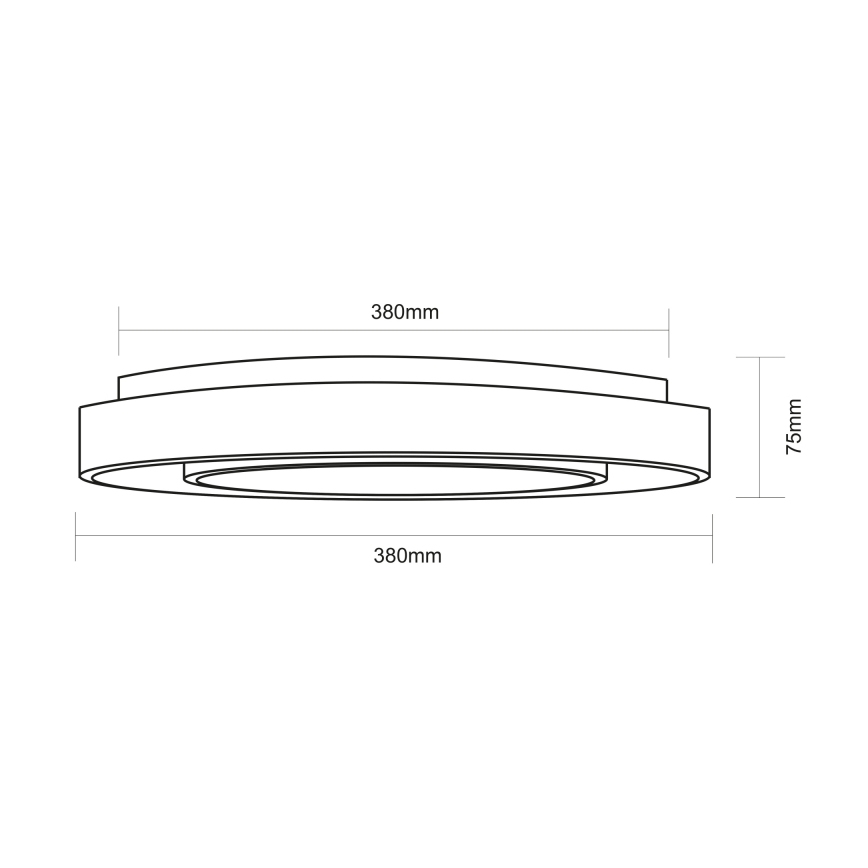 Globo - LED RGBW Stmievateľné stropné svietidlo LED/24W/230V 3000-6500K+ diaľkové ovládanie