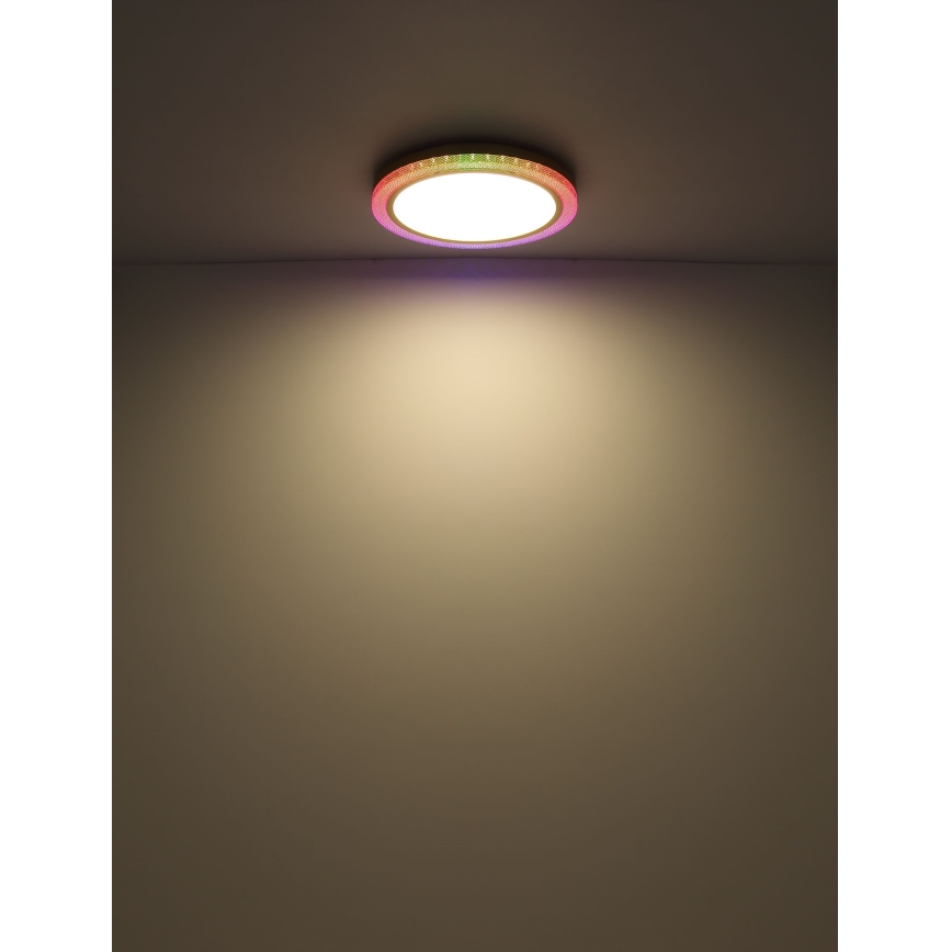 Globo - LED RGBW Stmievateľné stropné svietidlo LED/20W/230V 2700-6500K + diaľkové ovládanie