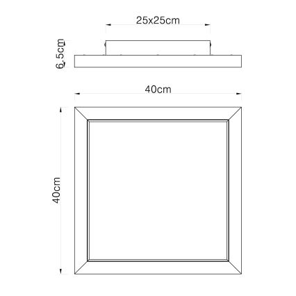 Globo - LED RGBW Stmievateľné stropné svietidlo LED/24W/230V 2700-6000K + diaľkové ovládanie