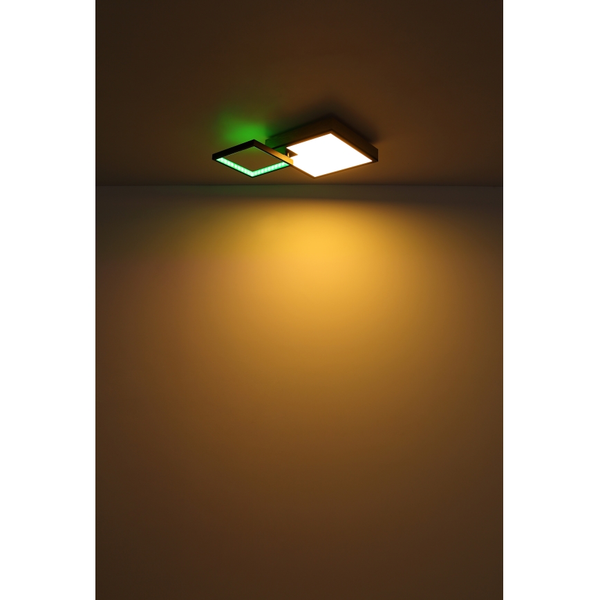 Globo - LED RGBW Stmievateľné svietidlo LED/21W/230V + LED/3W 2700-6500K + diaľkové ovládanie