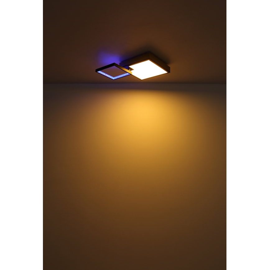 Globo - LED RGBW Stmievateľné svietidlo LED/21W/230V + LED/3W 2700-6500K + diaľkové ovládanie