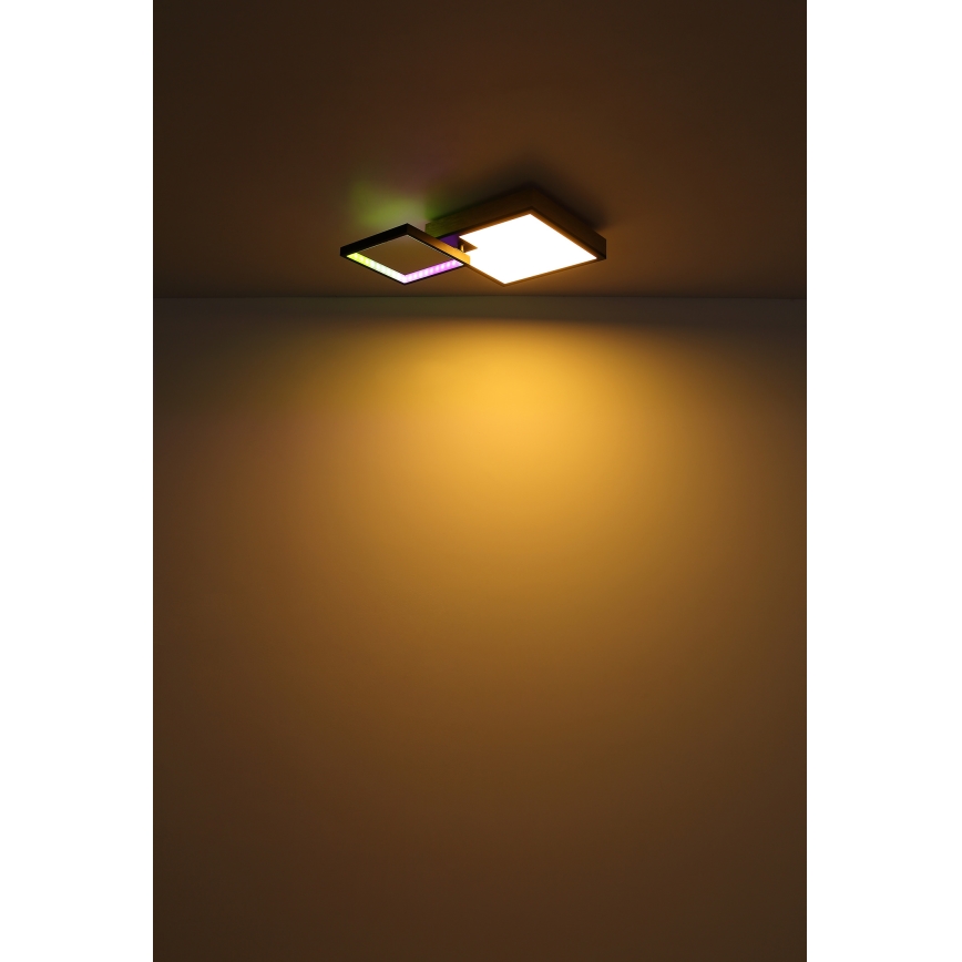 Globo - LED RGBW Stmievateľné svietidlo LED/21W/230V + LED/3W 2700-6500K + diaľkové ovládanie